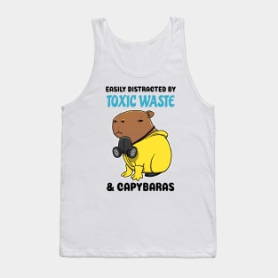 Easily Distracted by Toxic Waste and Capybaras Tank Top